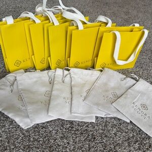 Kendra Scott shopping bags with jewelry pouch